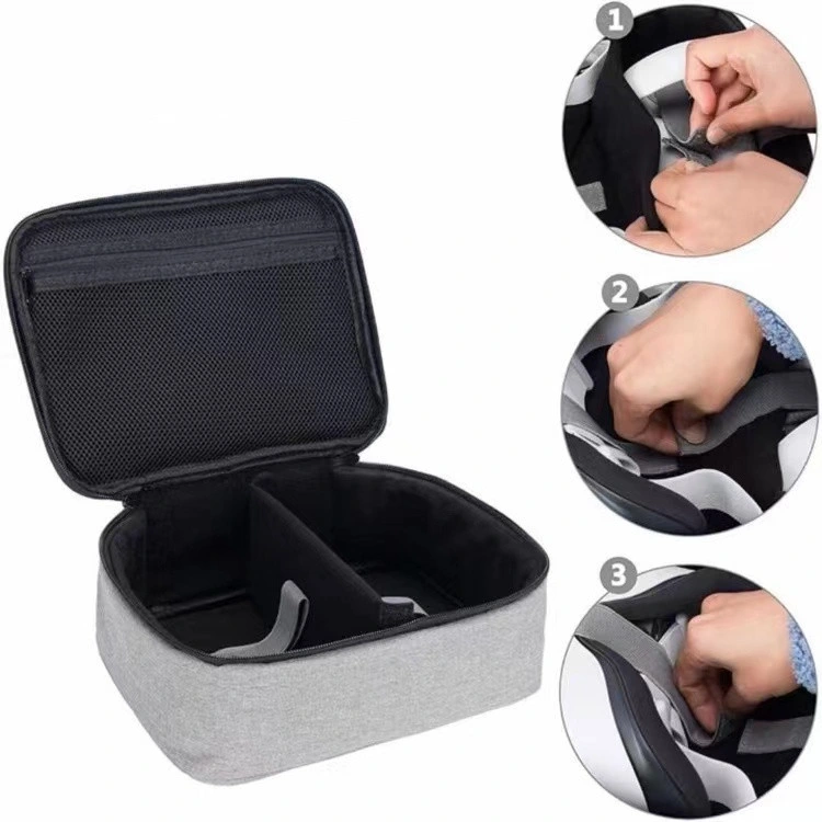 Gray Travel Carrying Case for Oculus Quest 2 Case Vr Touch Controller for Oculus Quest 2 Shell Portable EVA Storage Bag Game Box